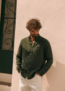 Linen Charlie Shirt|Sézane Outlet