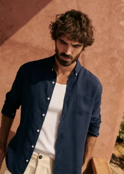 Linen Charlie Shirt|Sézane Outlet