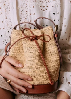 Mini Farrow Raphia Bucket|Sézane Best