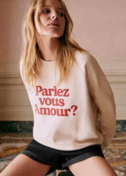 Parlez Vous Amour  Sweat-Shirt - Solidarity Creation|Sézane Discount