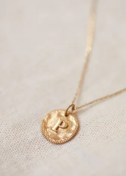 Sara Pendant 9-carat Gold - Letters I To P|Sézane Fashion