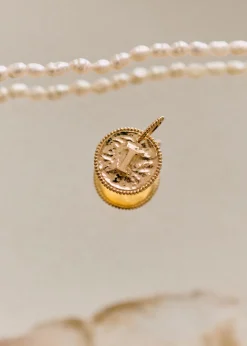 Sara Pendant 9-carat Gold - Letters I To P|Sézane Fashion