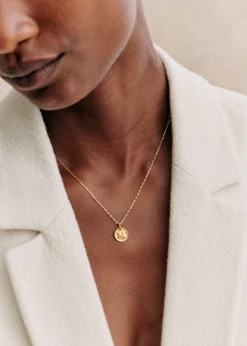 Sara Pendant 9-carat Gold - Letters I To P|Sézane Fashion