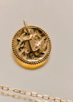 Sara Pendant 9-carat Gold - Letters I To P|Sézane Fashion