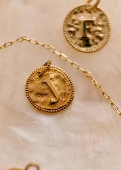 Sara Pendant 9-carat Gold - Letters I To P|Sézane Fashion